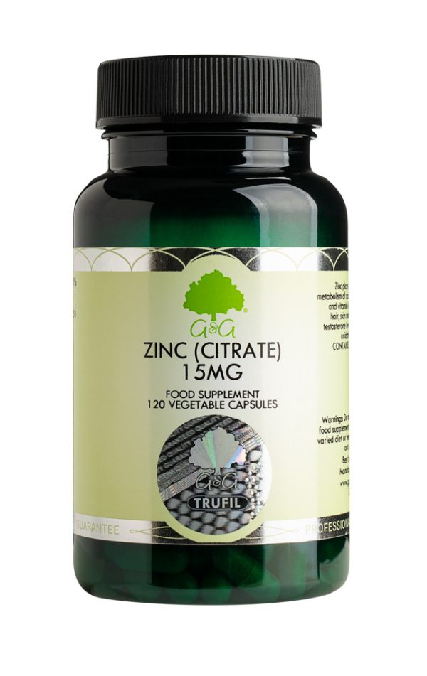 Zinc 15 mg, 120 capsule