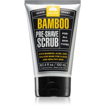 Pacific Shaving Bamboo Pre-Shave Scrub Peeling inainte de barbierit pentru barbati