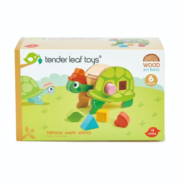 Broasca testoasa didactica din lemn,Tender Leaf Toys, 6 piese
