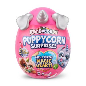 Jucarie surpriza de plus, Rainbocorns Puppycorn Surprise, Unicornul Curcubeu Seria 2