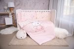 Set lenjerie pat, 60 x 120 cm, Smile Bumbac Ranforce, Lorelli, Pink Ballerina Bear