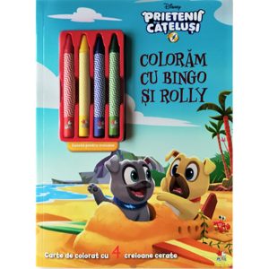 Carte Editura Litera, Disney. Prietenii catelusi, Coloram cu Bingo si Rolly