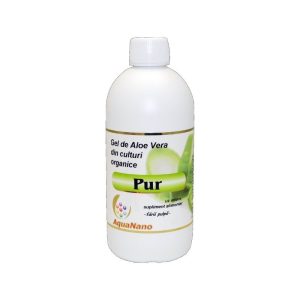AGHORAS Aloe Vera pur organic fara pulpa, 1L