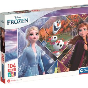 Puzzle Clementoni Maxi, Disney Frozen, 104 piese