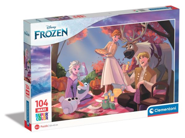 Puzzle Clementoni Maxi, Disney Frozen, 104 piese