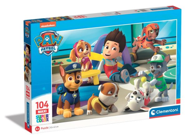 Puzzle Clementoni Maxi, Paw Patrol, 104 piese