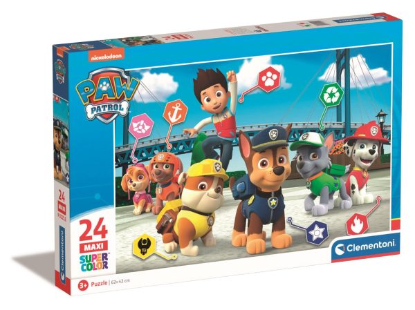 Puzzle Clementoni Maxi, Paw Patrol, 24 piese