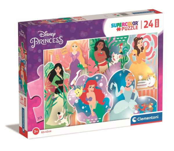 Puzzle Clementoni Maxi, Disney Princess, 24 piese