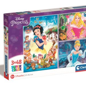 Puzzle Clementoni Disney Princess, 3 x 48 piese