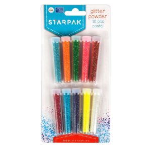 Pudra cu sclipici Starpak, 4 g, 10 culori