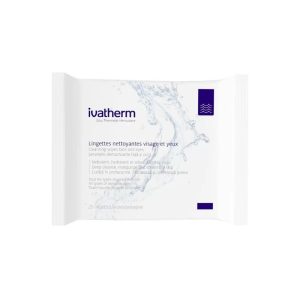 IVATHERM Servetele demachiante fata si ochi, 25 bucati