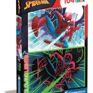 Puzzle Clementoni Spiderman Glowing Lights, 104 piese
