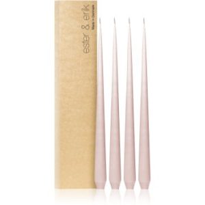 ester & erik taper candle soft rose (no. 52) lumanare