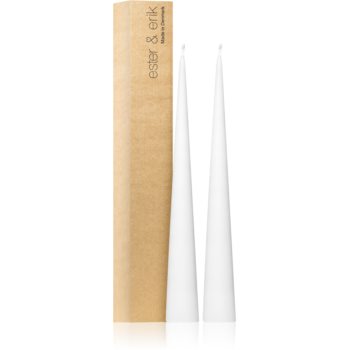 ester & erik cone candles pure white (no. 31) lumanare
