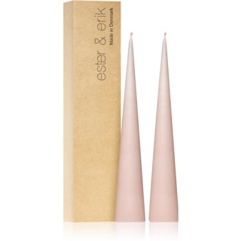 ester & erik cone candles soft rose (no. 52) lumanare