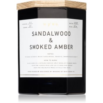 Makers of Wax Goods Sandalwood & Smoked Amber lumânare parfumată