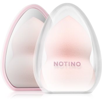 Notino Pastel Collection Make-up sponge with a mirror case burete de machiaj cu capac