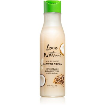 Oriflame Love Nature Cacao Butter & Coconut Oil cremă de duș intens hrănitoare
