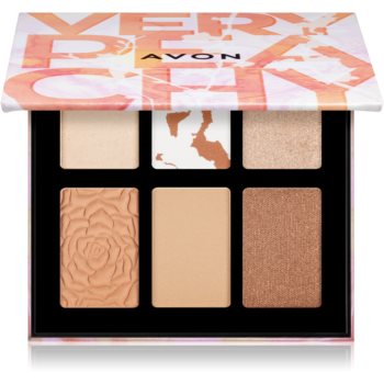 Avon 6 In 1 Very Peachy paleta farduri de ochi