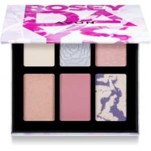 Avon 6 In 1 Rosey Days paletă cu farduri de ochi