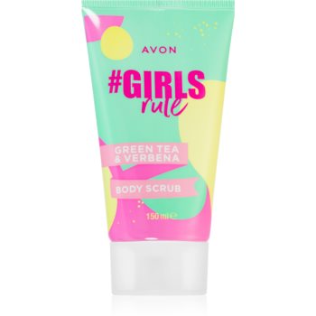Avon #GirlsRule Green Tea & Verbena peeling pentru corp cu efect revigorant