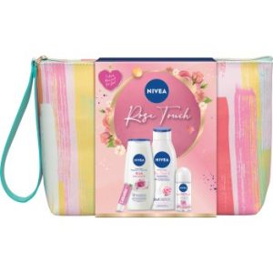 Nivea Rose Touch set cadou (pentru fata si corp)