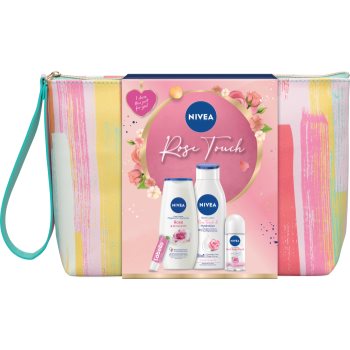 Nivea Rose Touch set cadou (pentru fata si corp)