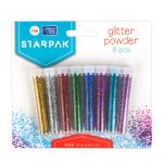 Pudra cu sclipici Starpak, 8 culori