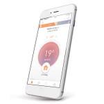 Termostat inteligent cu fir, Comandat prin smartphone, Wi-Fi, Compatibil cu Google Assistant, Amazon Alexa, Tahoma & IFTTT
