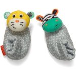 Infantino Foot Rattles Zebra and Tiger botoșei cu zornăitoare