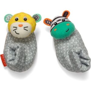 Infantino Foot Rattles Zebra and Tiger botoșei cu zornăitoare