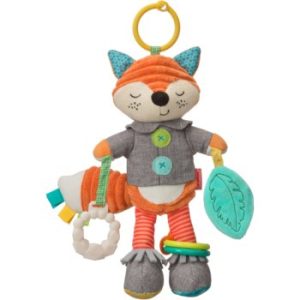 Infantino Hanging Toy Fox with Activities jucărie suspendabilă contrastantă
