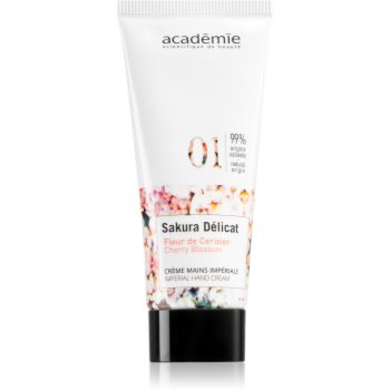 Académie Scientifique de Beauté Sakura Délicat Imperial Hand Cream cremă hidratantă pentru mâini și unghii cu vitamina E