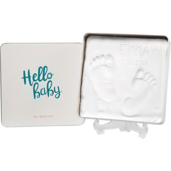 Baby Art Magic Box Square Essentials set de mulaj pentru amprentele bebelușului