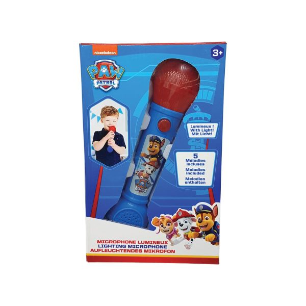 Microfon Lexibook, cu efecte sonore si luminoase, Paw Patrol