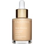Clarins Skin Illusion Natural Hydrating Foundation makeup radiant cu hidratare SPF 15