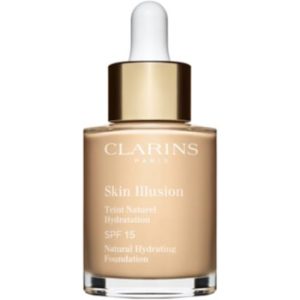 Clarins Skin Illusion Natural Hydrating Foundation makeup radiant cu hidratare SPF 15