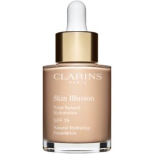 Clarins Skin Illusion Natural Hydrating Foundation makeup radiant cu hidratare SPF 15