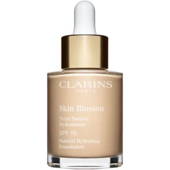 Clarins Skin Illusion Natural Hydrating Foundation makeup radiant cu hidratare SPF 15