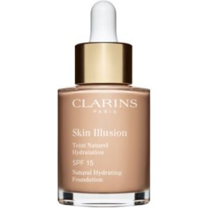 Clarins Skin Illusion Natural Hydrating Foundation makeup radiant cu hidratare SPF 15