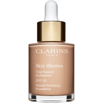 Clarins Skin Illusion Natural Hydrating Foundation makeup radiant cu hidratare SPF 15