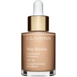 Clarins Skin Illusion Natural Hydrating Foundation makeup radiant cu hidratare SPF 15