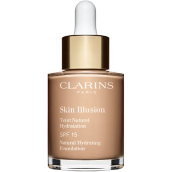 Clarins Skin Illusion Natural Hydrating Foundation makeup radiant cu hidratare SPF 15