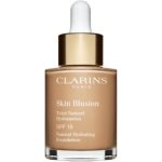 Clarins Skin Illusion Natural Hydrating Foundation makeup radiant cu hidratare SPF 15