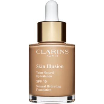 Clarins Skin Illusion Natural Hydrating Foundation makeup radiant cu hidratare SPF 15