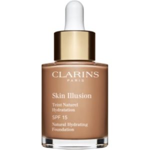 Clarins Skin Illusion Natural Hydrating Foundation makeup radiant cu hidratare SPF 15