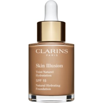 Clarins Skin Illusion Natural Hydrating Foundation makeup radiant cu hidratare SPF 15