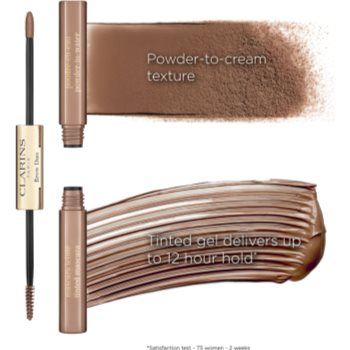 Clarins Brow Duo set pentru aranjarea sprâncenelor pentru fixare și formă