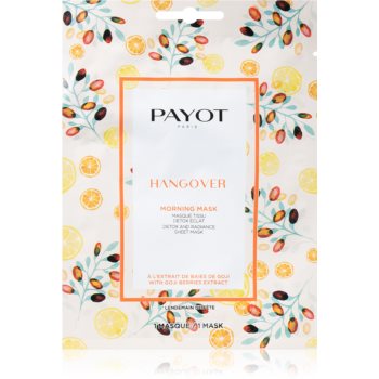 Payot Morning Mask Hangover mască textilă iluminatoare pentru toate tipurile de ten