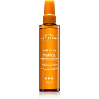 Institut Esthederm Sun Care Protective Sun Care Oil For Body And Hair ulei cu protectie solara pentru piele si par cu o protectie UV ridicata